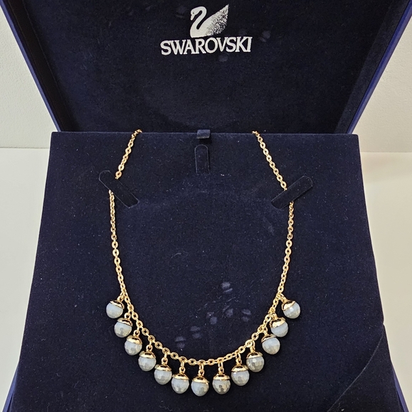 🇦🇹 Swarovski Crystal Beads Gold-Plated Necklace - Picture 6 of 16